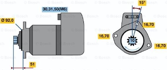 BOSCH 0 001 416 029 - Starteris www.autospares.lv