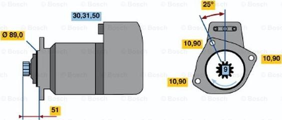 BOSCH 0 001 416 026 - Starteris www.autospares.lv