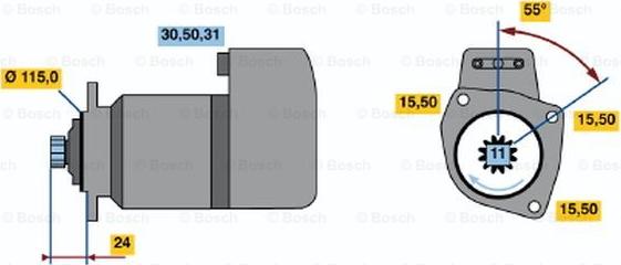 BOSCH 0 001 417 059 - Starteris www.autospares.lv