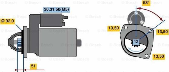 BOSCH 0 001 420 024 - Starteris autospares.lv