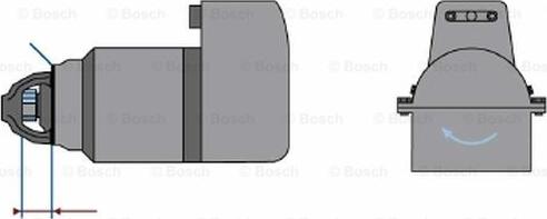 BOSCH 0 001 606 001 - Starter www.autospares.lv