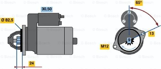 BOSCH 0 001 109 041 - Starteris autospares.lv