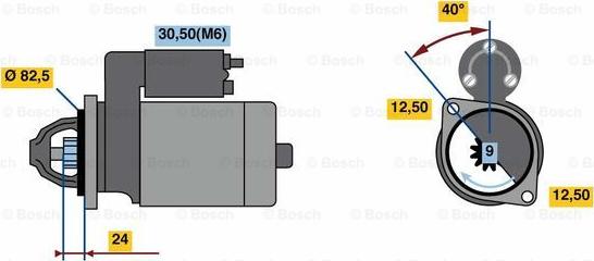 BOSCH 0 001 109 357 - Starteris www.autospares.lv