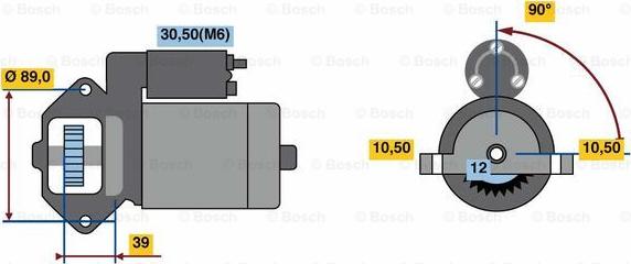 BOSCH 0 001 109 391 - Starteris www.autospares.lv