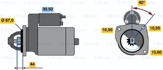 BOSCH 0 001 106 016 - Starteris www.autospares.lv