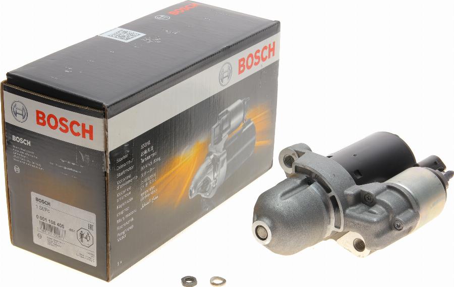 BOSCH 0 001 108 405 - Стартер www.autospares.lv