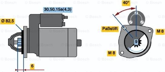 BOSCH 0 001 108 089 - Starteris www.autospares.lv