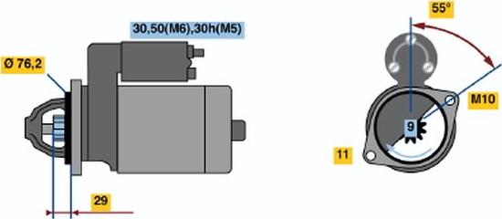 BOSCH 0001108196 - Starteris www.autospares.lv