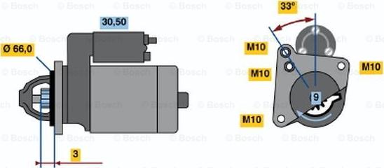 BOSCH 0 001 108 143 - Starteris www.autospares.lv