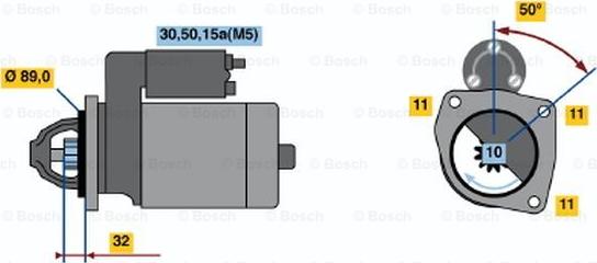 BOSCH 0 001 108 158 - Starteris www.autospares.lv