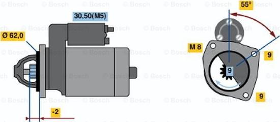 BOSCH 0 001 108 162 - Starteris www.autospares.lv