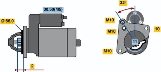 BOSCH 0001108186 - Starteris www.autospares.lv