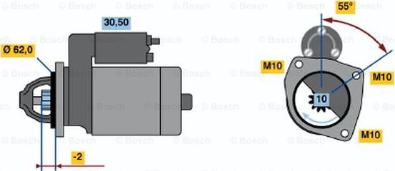 BOSCH 0 986 016 930 - Starter www.autospares.lv