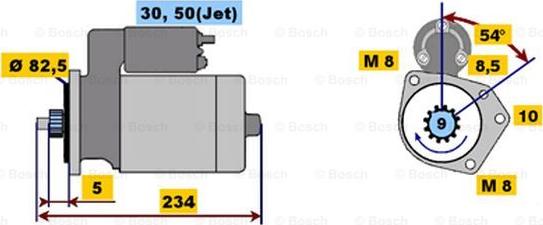 BOSCH 0 001 107 025 - Starteris www.autospares.lv