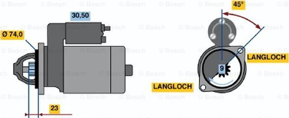 BOSCH 0 001 108 181 - Стартер www.autospares.lv