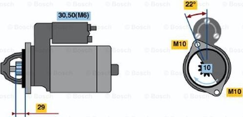 BOSCH 0 001 115 049 - Starteris www.autospares.lv