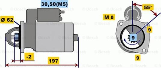 BOSCH 0 001 116 003 - Starteris www.autospares.lv