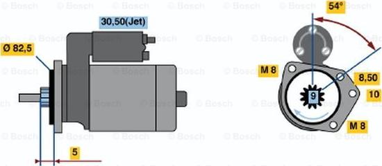 BOSCH 0 001 112 044 - Стартер www.autospares.lv