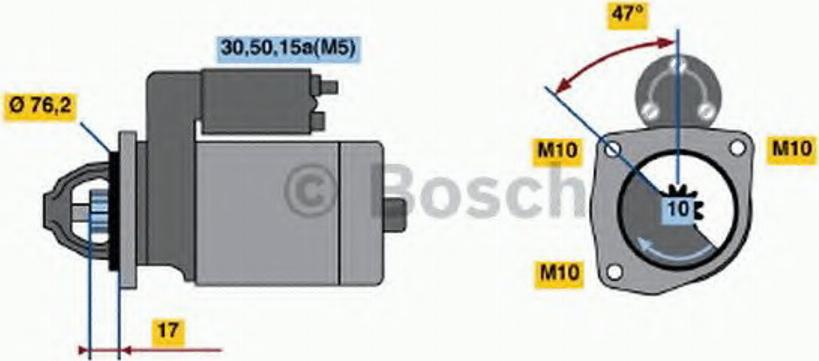 BOSCH 0001112037 - Starteris www.autospares.lv