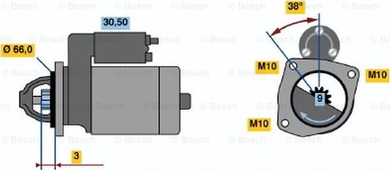 BOSCH 0 001 112 025 - Starteris www.autospares.lv