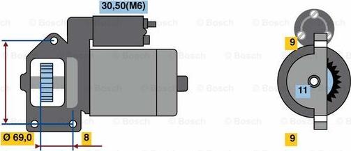 BOSCH 0 001 139 015 - Starteris www.autospares.lv