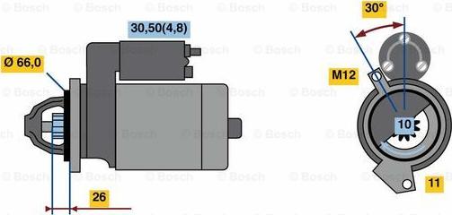 BOSCH 0 001 138 019 - Starteris www.autospares.lv