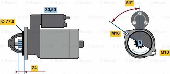 BOSCH 0 001 138 017 - Starteris www.autospares.lv