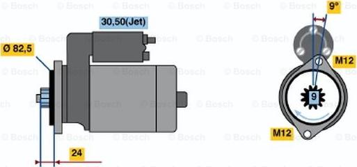 BOSCH 0 001 125 513 - Starteris www.autospares.lv