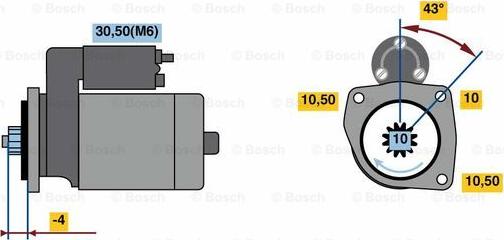 BOSCH 0 001 121 427 - Starteris www.autospares.lv