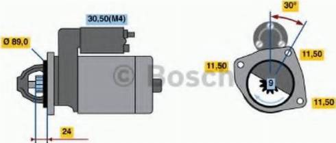 BOSCH 0 001 369 017 - Starter www.autospares.lv