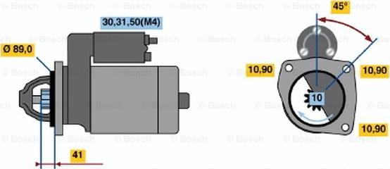 BOSCH 0 001 368 083 - Starteris autospares.lv