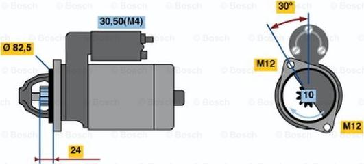 BOSCH 0 001 363 123 - Starteris www.autospares.lv