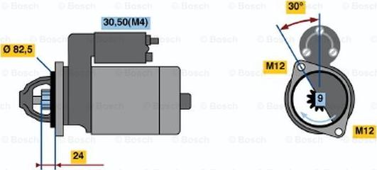 BOSCH 0 001 362 600 - Starteris www.autospares.lv