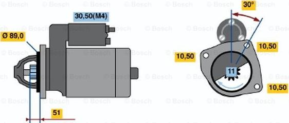 BOSCH 0 001 362 052 - Starteris www.autospares.lv