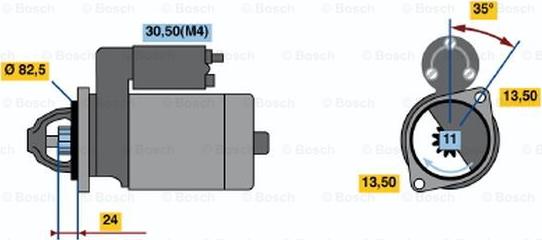 BOSCH 0 001 362 303 - Starteris www.autospares.lv