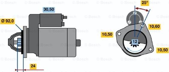 BOSCH 0 001 362 307 - Starteris autospares.lv