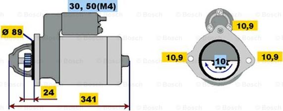 BOSCH 0 001 367 051 - Starter www.autospares.lv