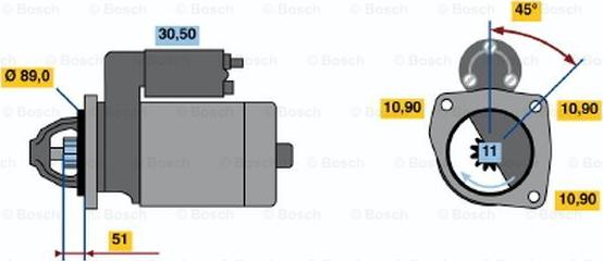 BOSCH 0 986 013 690 - Starter www.autospares.lv