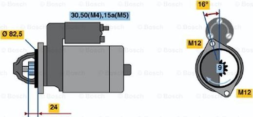 BOSCH 0 001 314 041 - Starteris www.autospares.lv