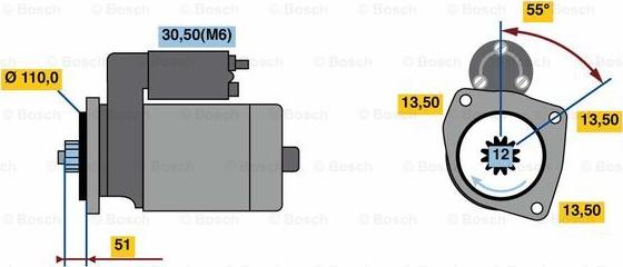 BOSCH 0 001 241 119 - Starteris www.autospares.lv