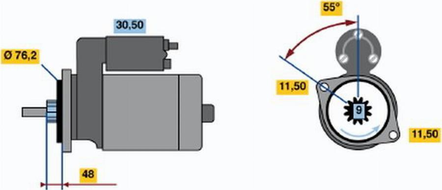 BOSCH 0 001 208 429 - Starteris www.autospares.lv