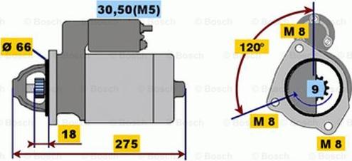 BOSCH 0 001 208 226 - Starteris autospares.lv