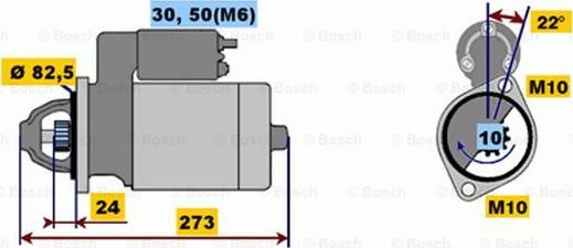 BOSCH 0 001 218 140 - Starteris www.autospares.lv