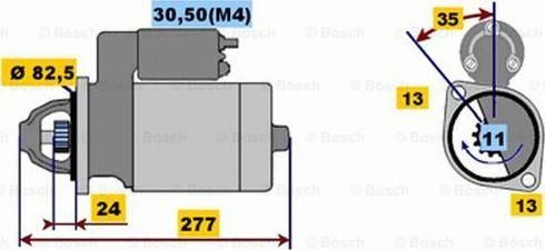 BOSCH 0 001 218 742 - Starter www.autospares.lv