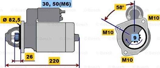 BOSCH 0 001 218 154 - Starteris www.autospares.lv