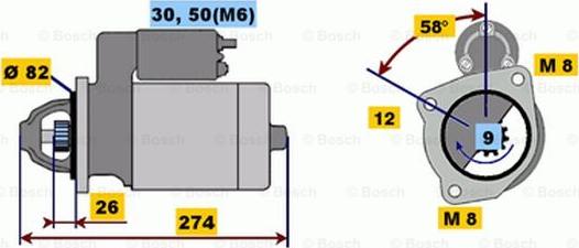 BOSCH 0 001 218 155 - Starteris autospares.lv