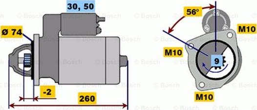 BOSCH 0 001 218 157 - Starteris autospares.lv