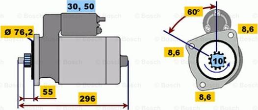 BOSCH 0 001 218 116 - Starter www.autospares.lv