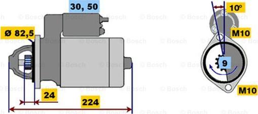 BOSCH 0 001 218 130 - Starteris autospares.lv