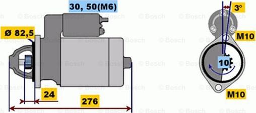 BOSCH 0 001 218 137 - Starteris autospares.lv